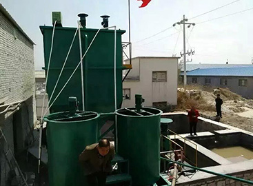 陶瓷廠生活污水工程施工現場